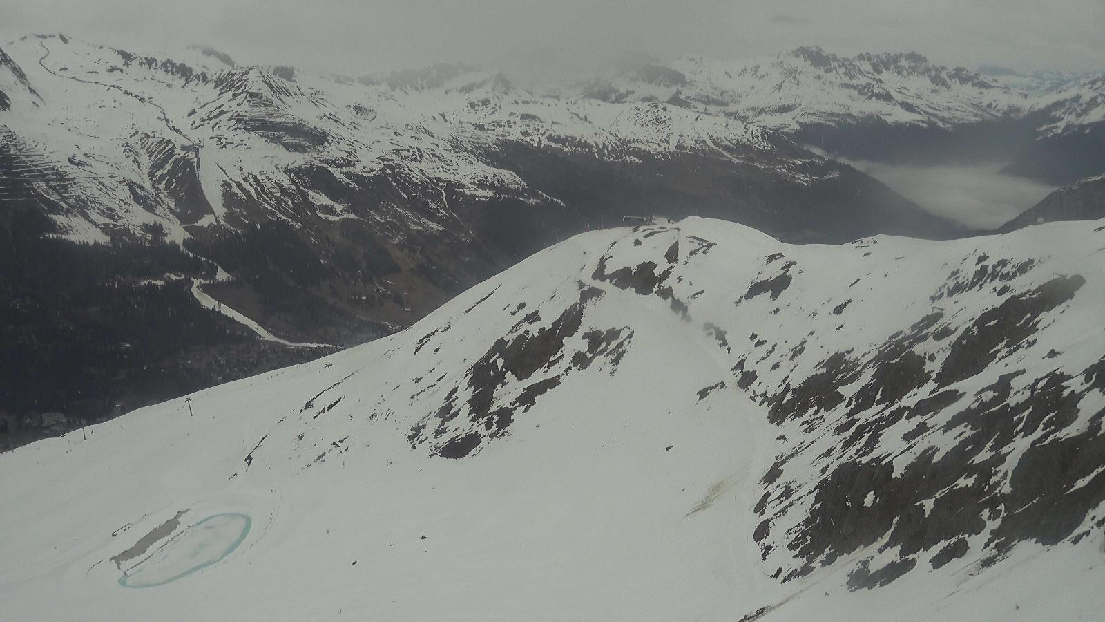Webcam Davos Jakobshorn: Blick Brämabüel