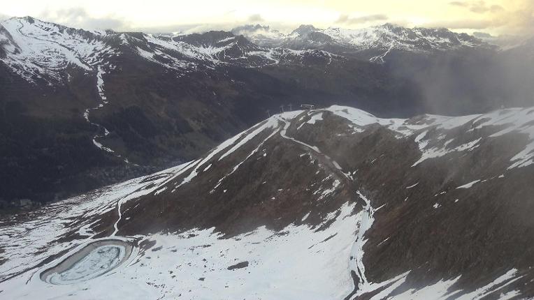 Webcam Davos Jakobshorn: Blick Brämabüel