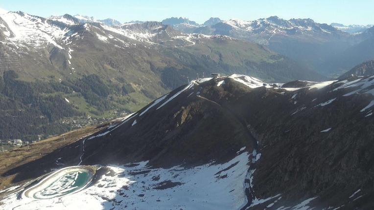 Webcam Davos Jakobshorn: Blick Brämabüel