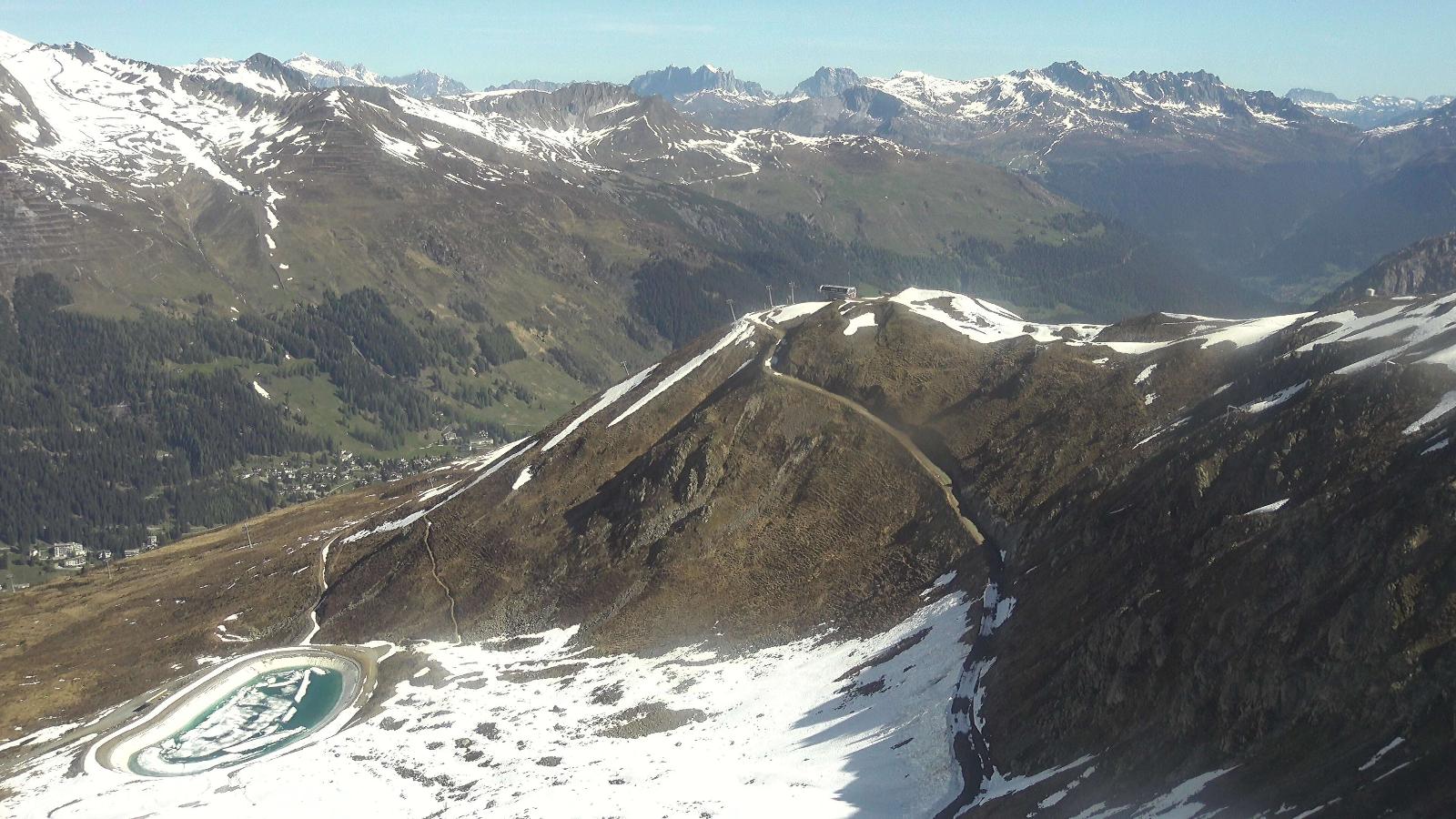 Webcam Davos Jakobshorn: Blick Brämabüel