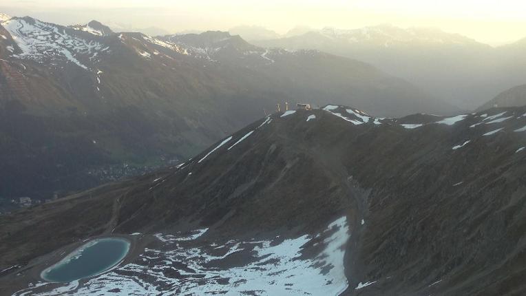 Webcam Davos Jakobshorn: Blick Brämabüel
