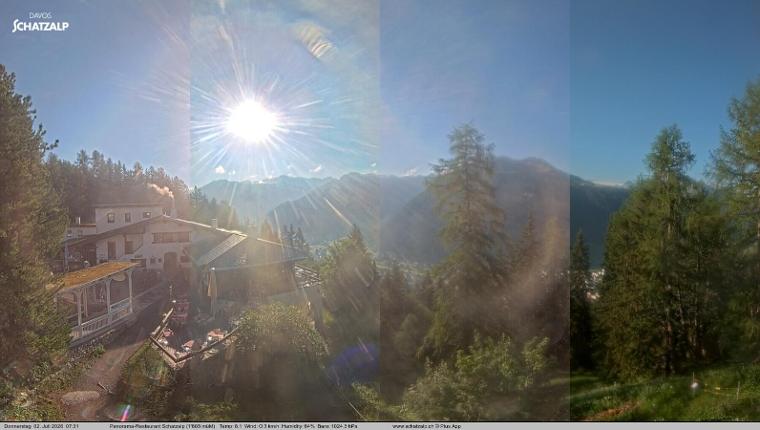 Webcam Davos Jakobshorn: Jschalp Richtung Schatzalp
