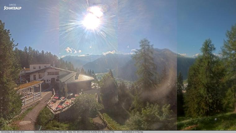 Webcam Davos Jakobshorn: Jschalp Richtung Schatzalp