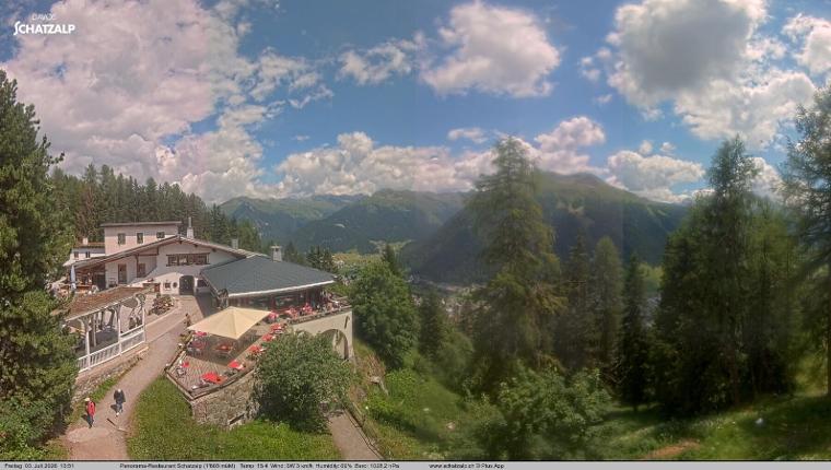 Webcam Davos Jakobshorn: Jschalp Richtung Schatzalp