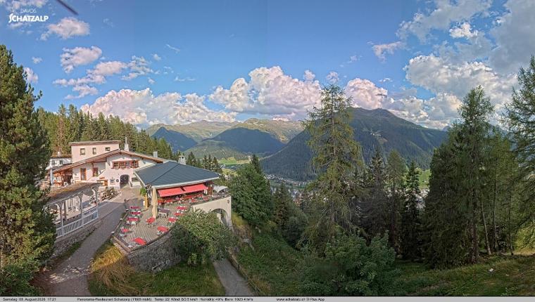 Webcam Davos Jakobshorn: Jschalp Richtung Schatzalp