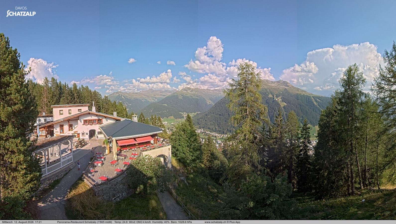 Webcam Davos Jakobshorn: Jschalp Richtung Schatzalp