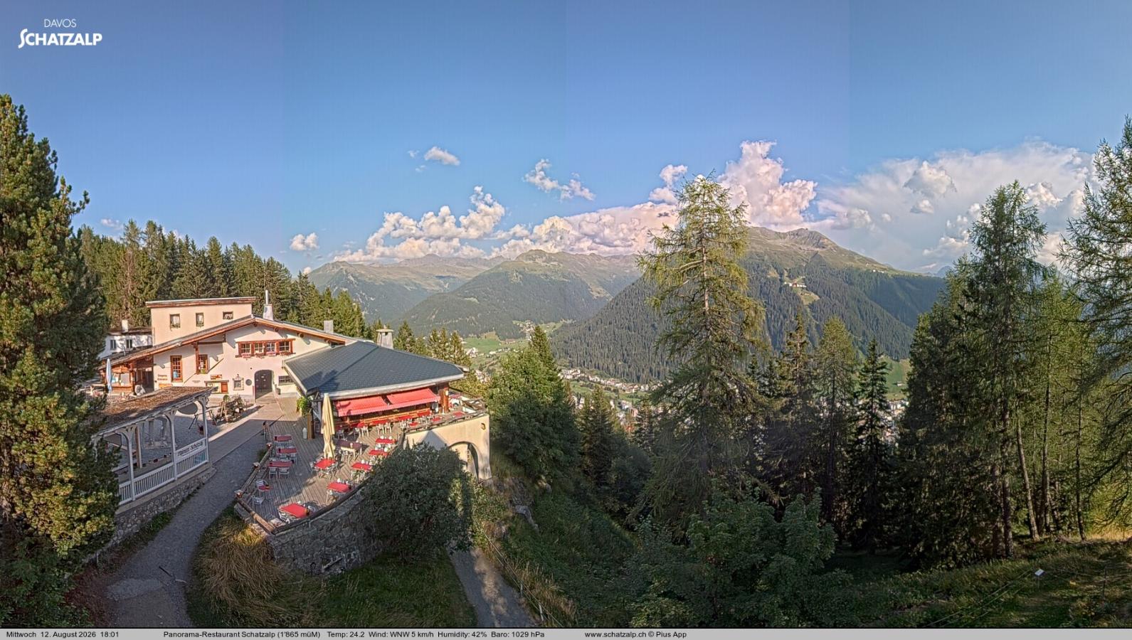 Webcam Davos Jakobshorn: Jschalp Richtung Schatzalp