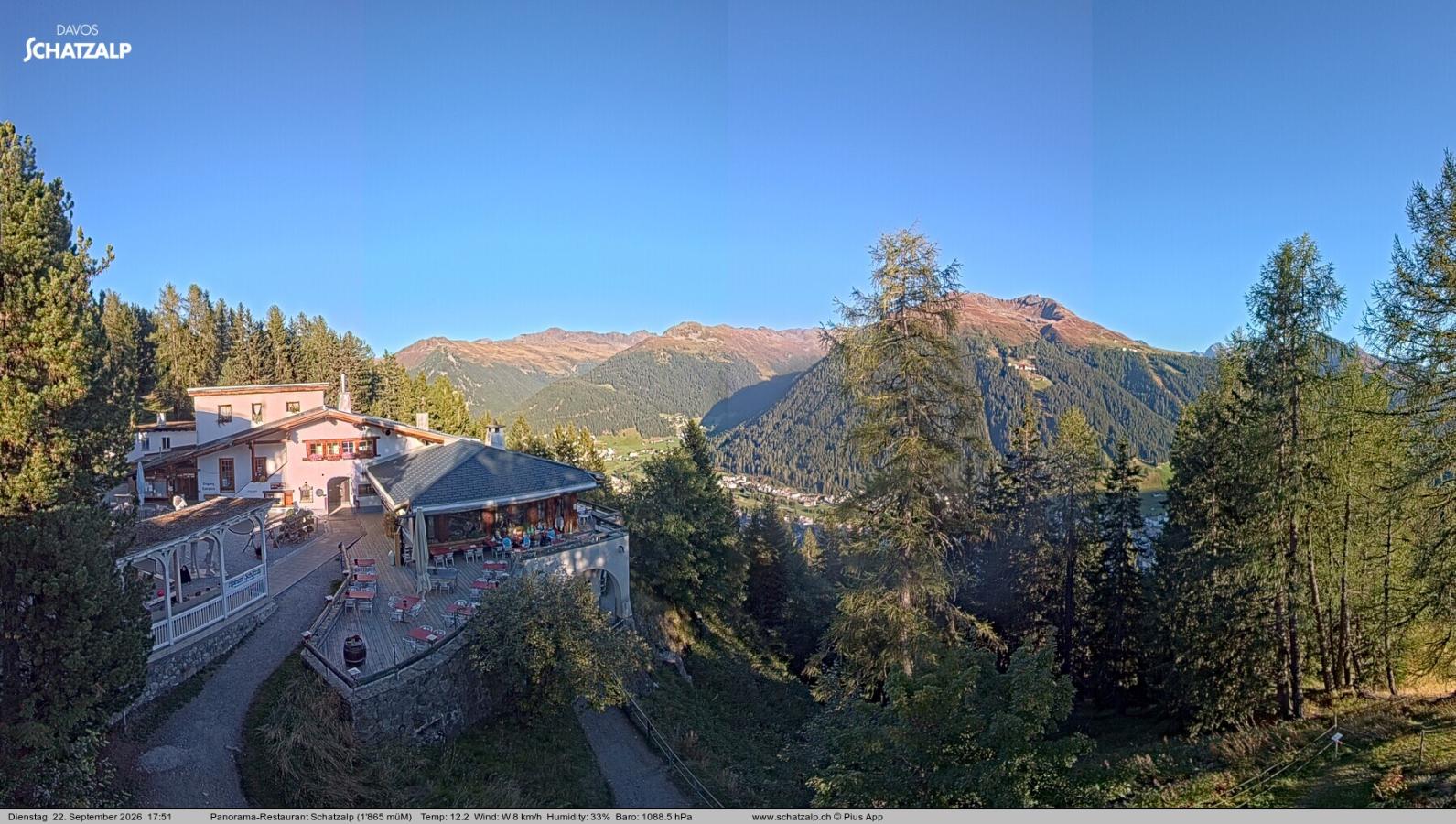 Webcam Davos Jakobshorn: Jschalp Richtung Schatzalp