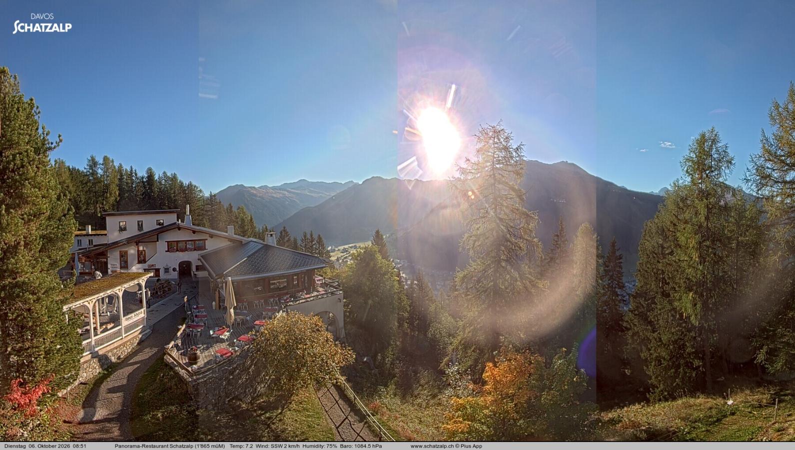 Webcam Davos Jakobshorn: Jschalp Richtung Schatzalp