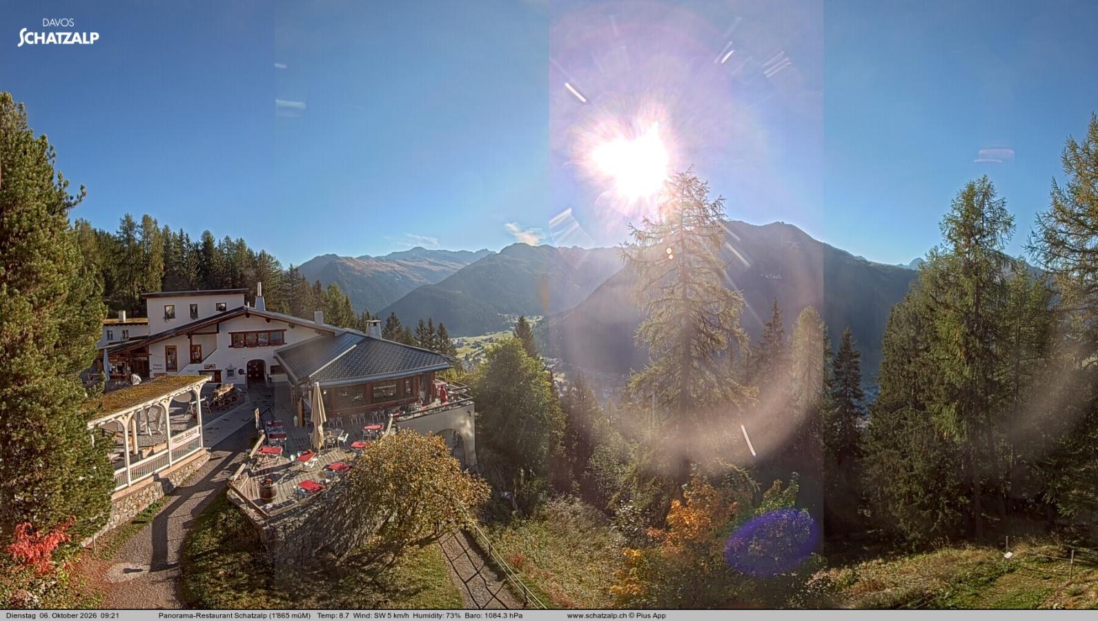 Webcam Davos Jakobshorn: Jschalp Richtung Schatzalp