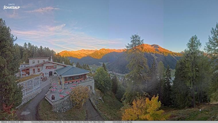 Webcam Davos Jakobshorn: Jschalp Richtung Schatzalp