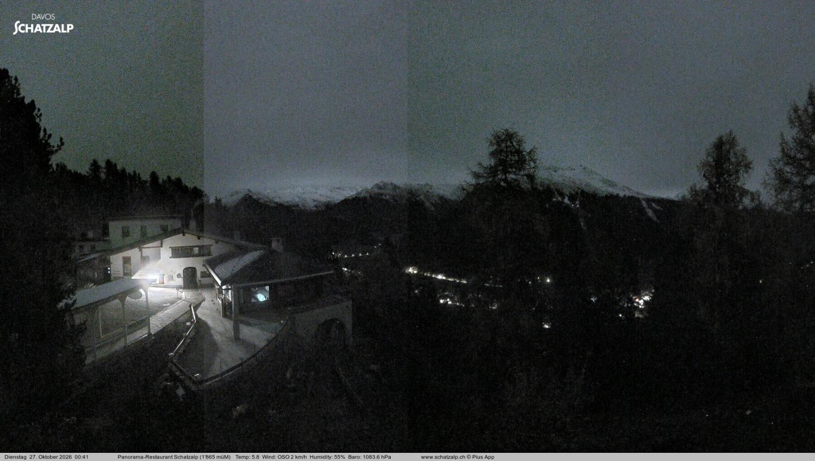 Webcam Davos Jakobshorn: Jschalp Richtung Schatzalp