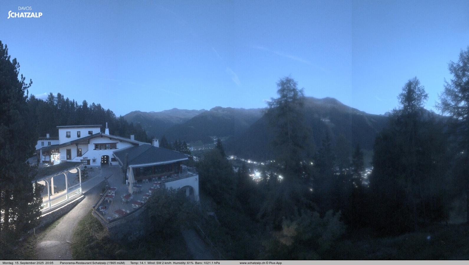 Webcam Davos Jakobshorn: Jschalp Richtung Schatzalp