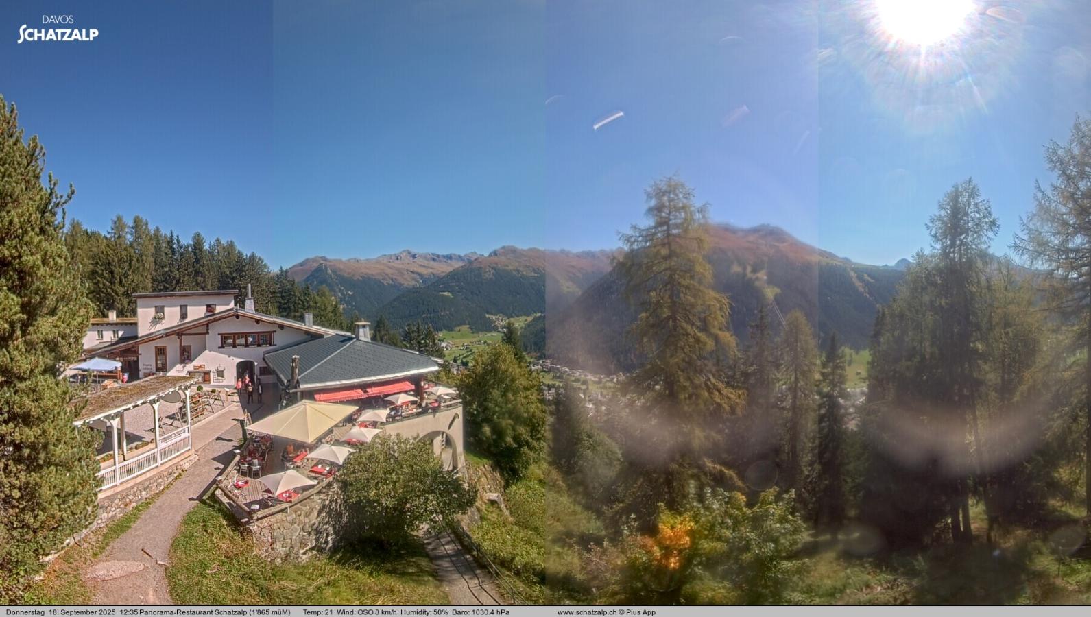 Webcam Davos Jakobshorn: Jschalp Richtung Schatzalp
