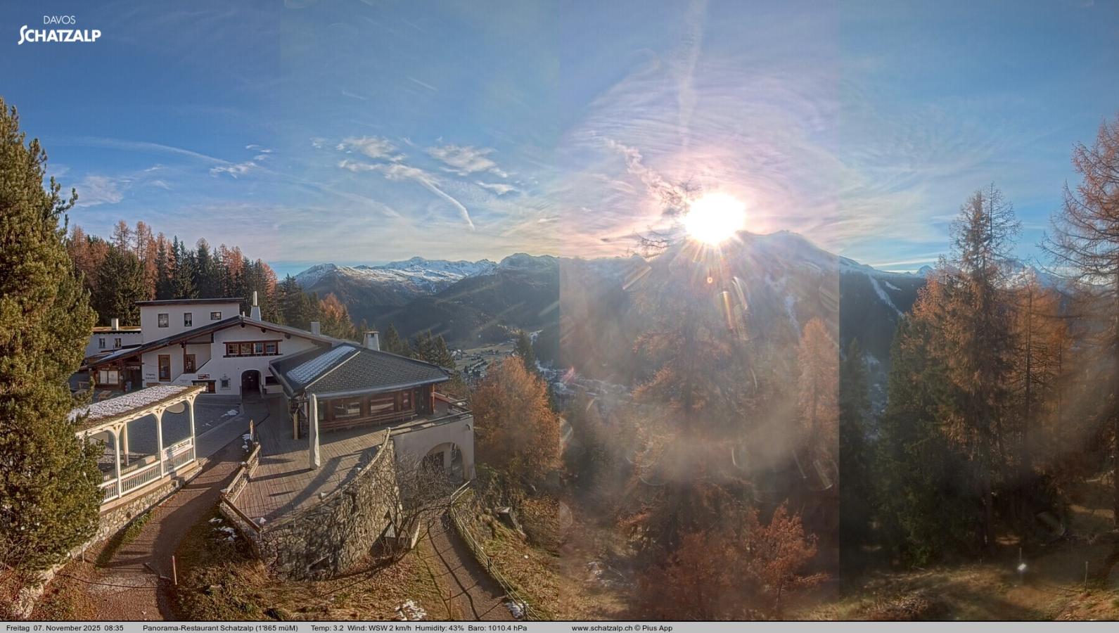 Webcam Davos Jakobshorn: Jschalp Richtung Schatzalp