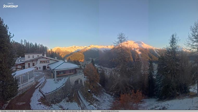 Webcam Davos Jakobshorn: Jschalp Richtung Schatzalp