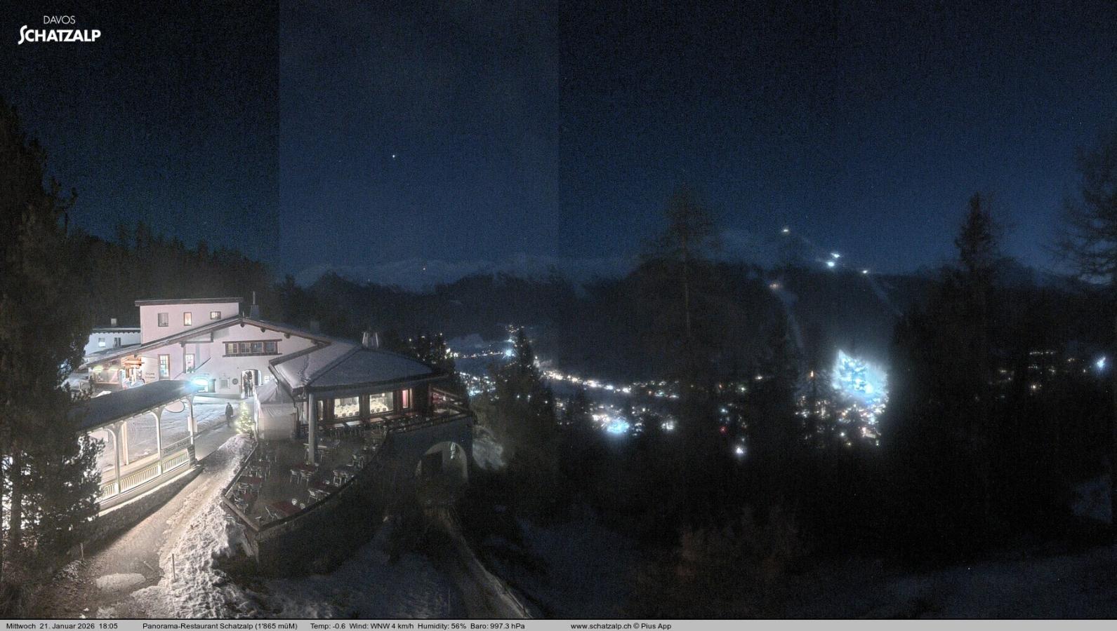 Webcam Davos Jakobshorn: Jschalp Richtung Schatzalp