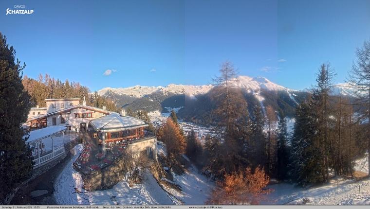 Webcam Davos Jakobshorn: Jschalp Richtung Schatzalp