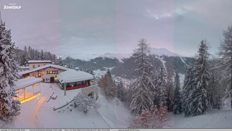 Webcam Davos Jakobshorn: Jschalp Richtung Schatzalp