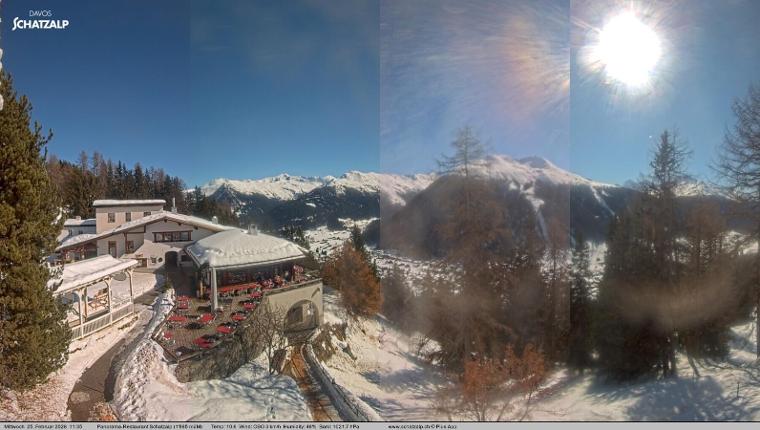 Webcam Davos Jakobshorn: Jschalp Richtung Schatzalp