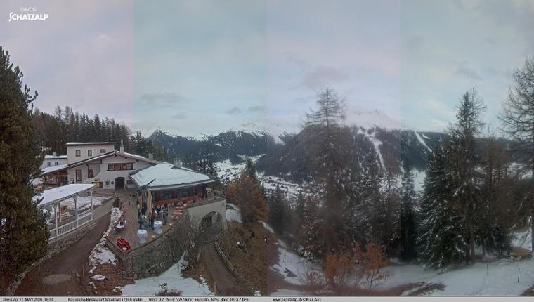 Webcam Davos Jakobshorn: Jschalp Richtung Schatzalp