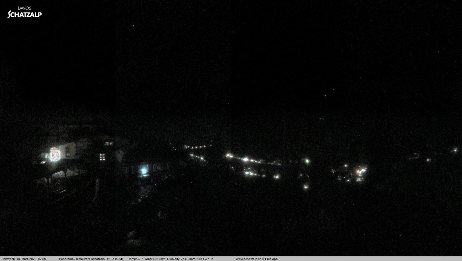 Webcam Davos Jakobshorn: Jschalp Richtung Schatzalp