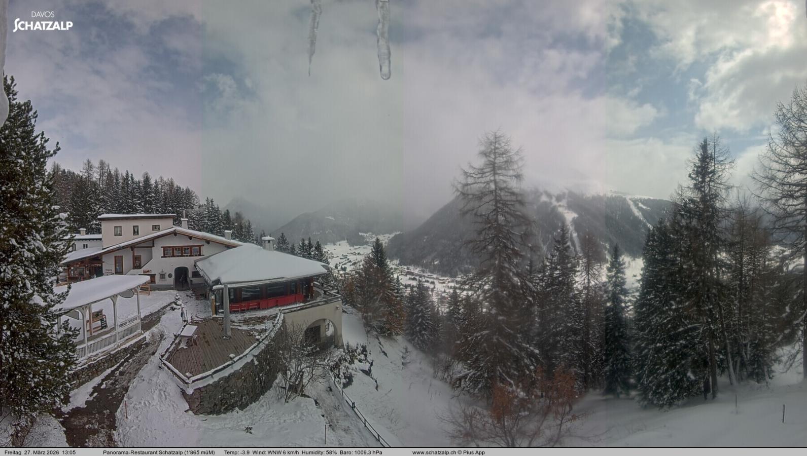 Webcam Davos Jakobshorn: Jschalp Richtung Schatzalp