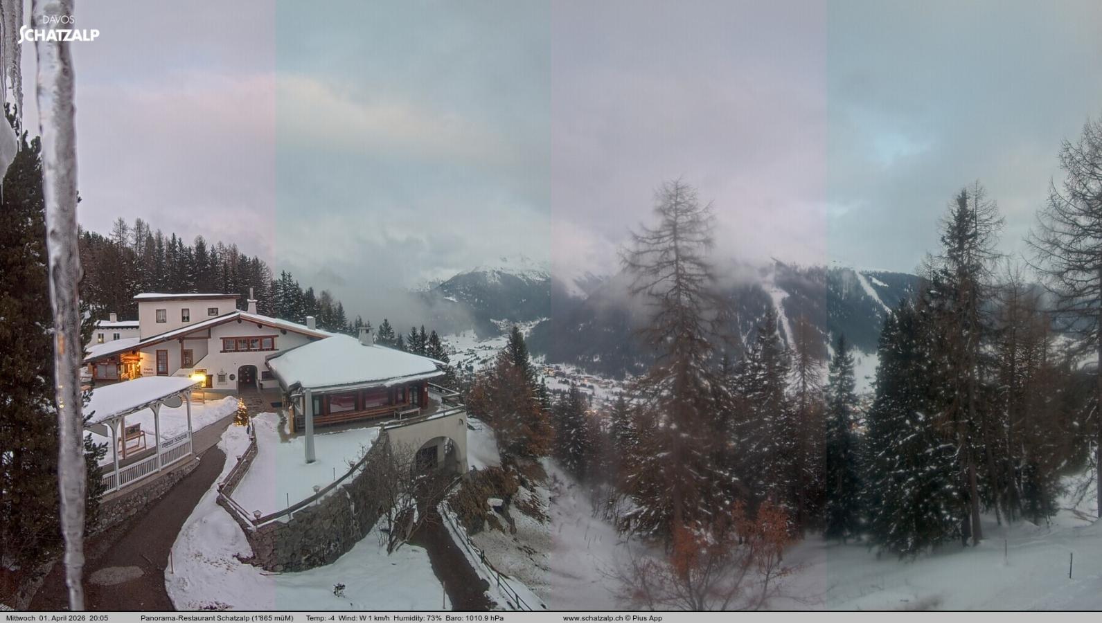 Webcam Davos Jakobshorn: Jschalp Richtung Schatzalp
