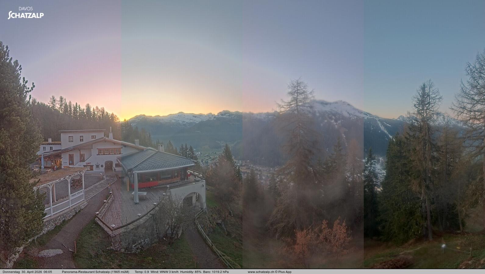 Webcam Davos Jakobshorn: Jschalp Richtung Schatzalp