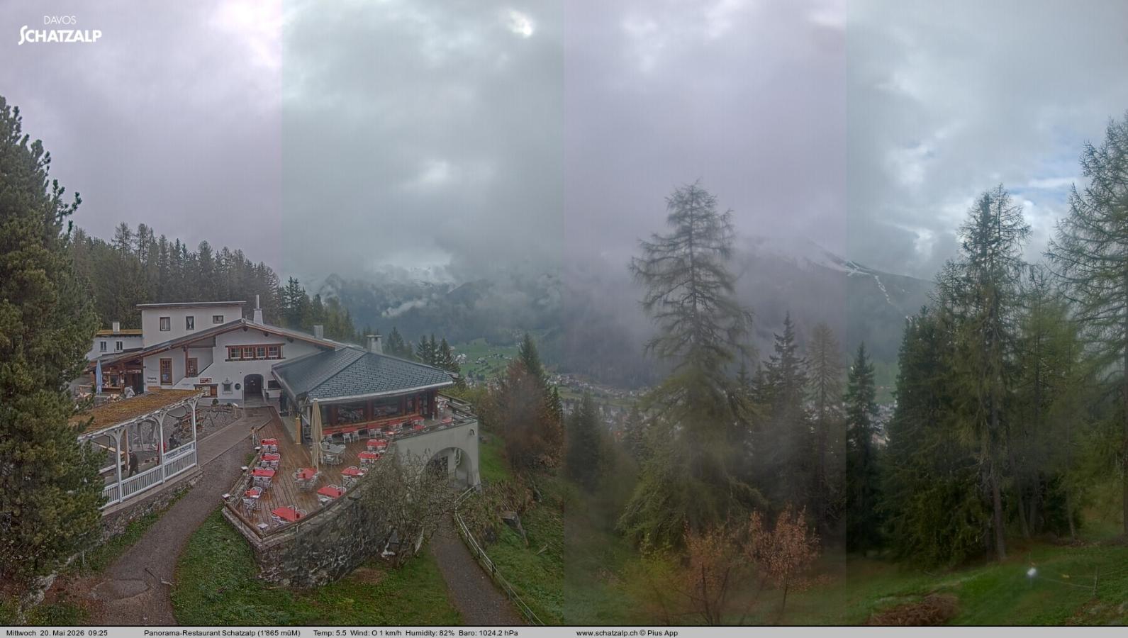 Webcam Davos Jakobshorn: Jschalp Richtung Schatzalp