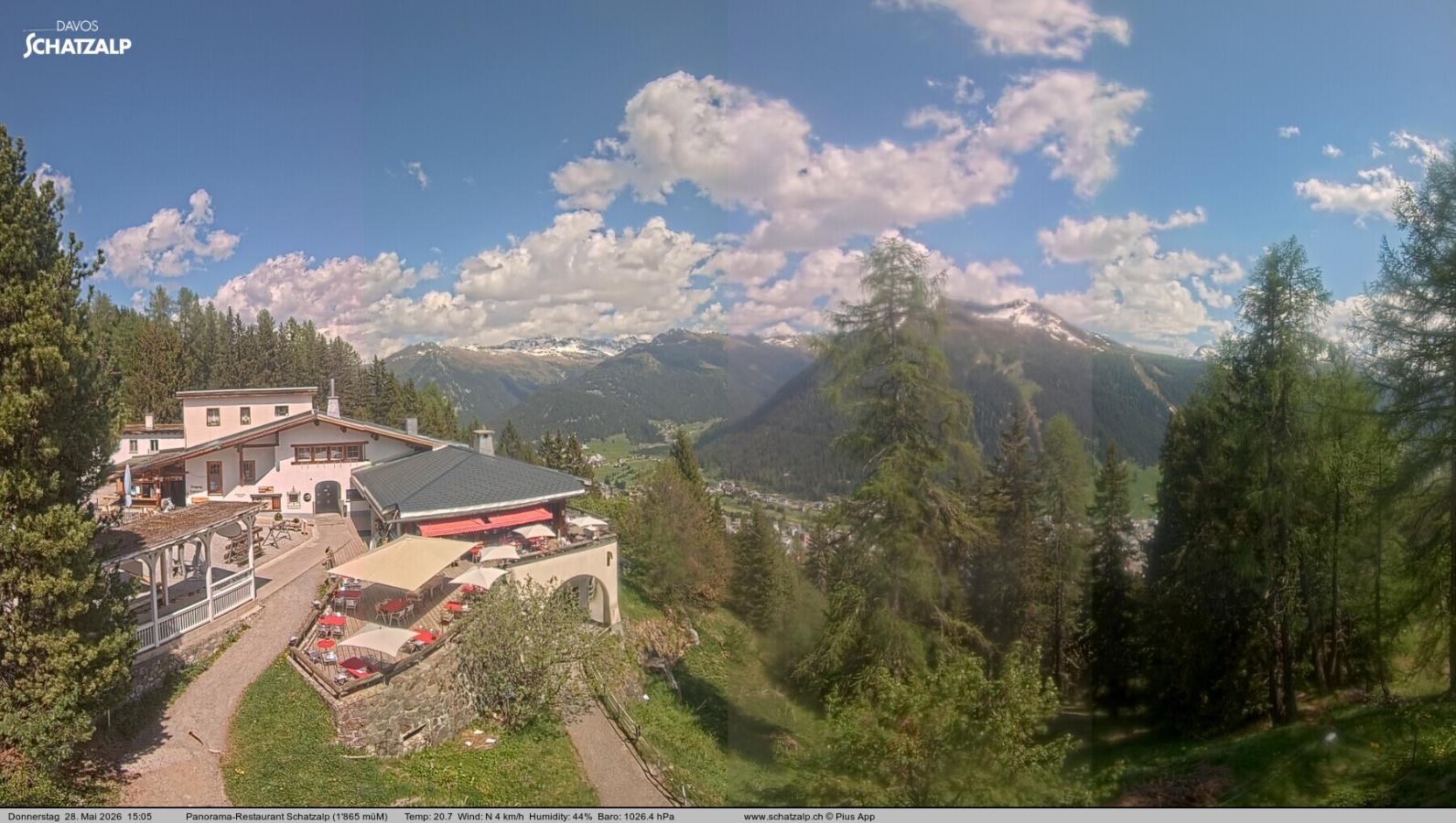 Webcam Davos Jakobshorn: Jschalp Richtung Schatzalp