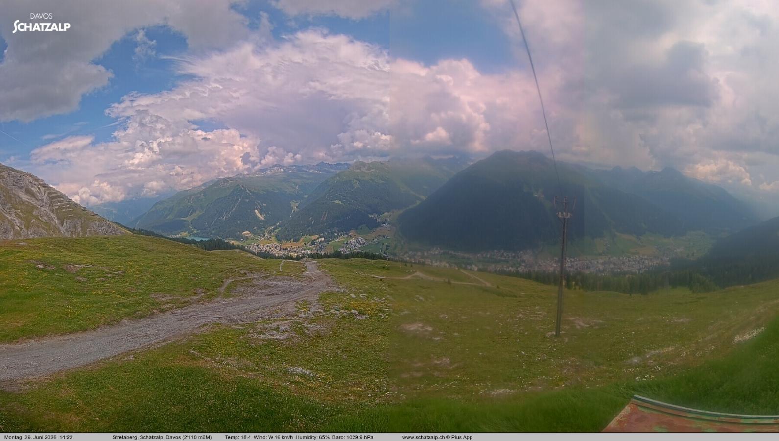 Webcam Davos Jakobshorn: Strela Berg