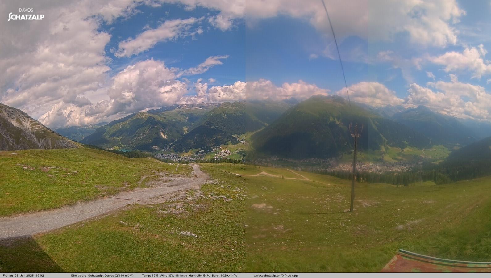 Webcam Davos Jakobshorn: Strela Berg