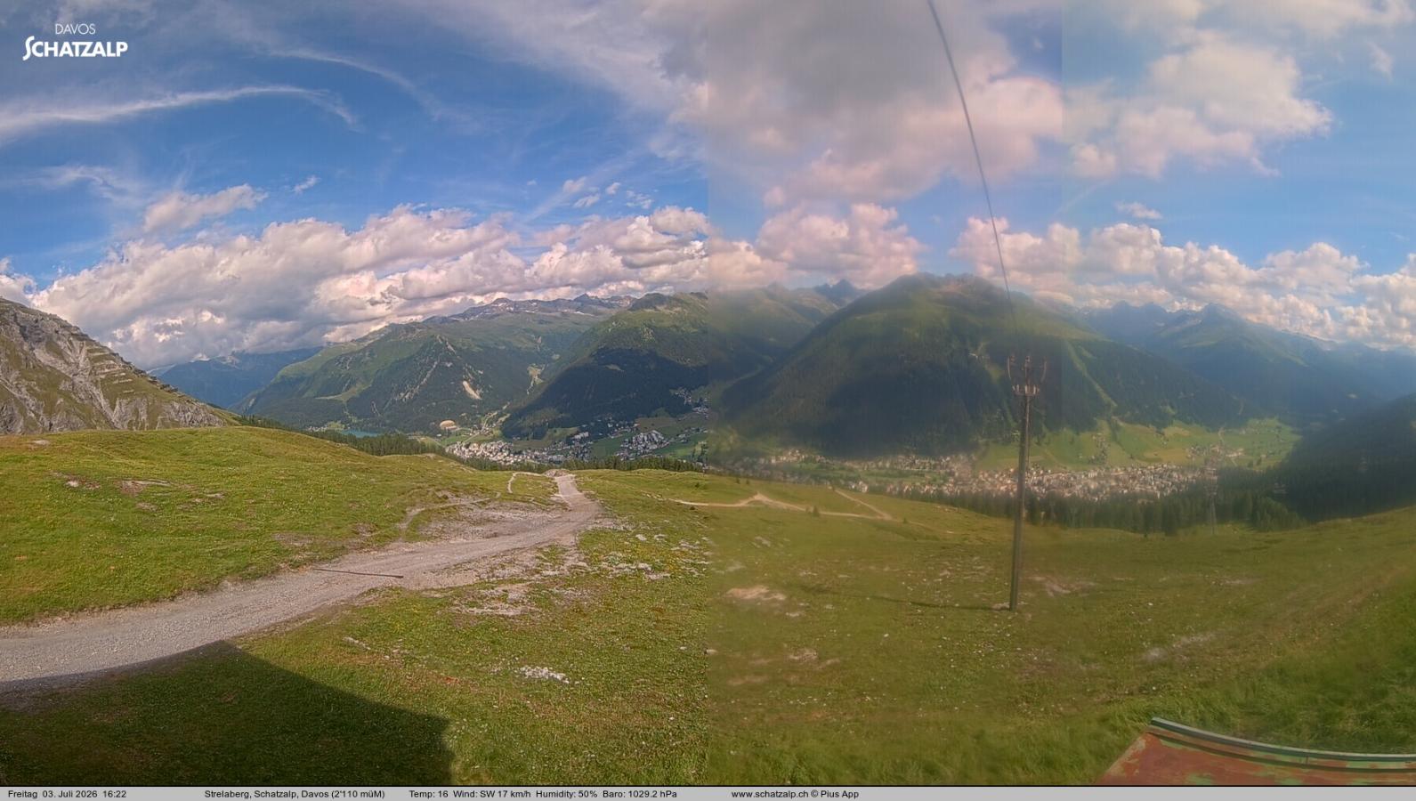 Webcam Davos Jakobshorn: Strela Berg