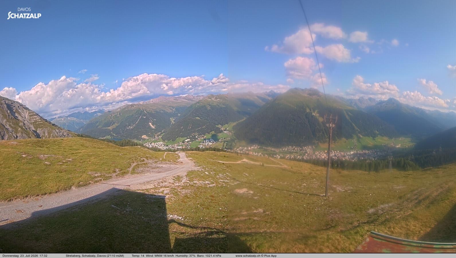 Webcam Davos Jakobshorn: Strela Berg