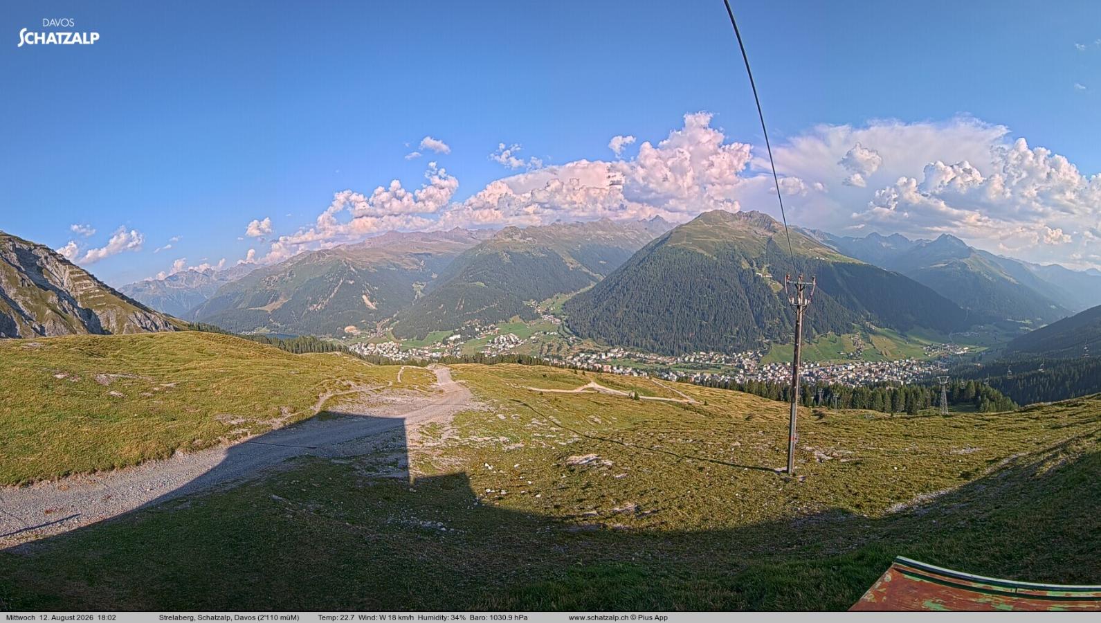 Webcam Davos Jakobshorn: Strela Berg