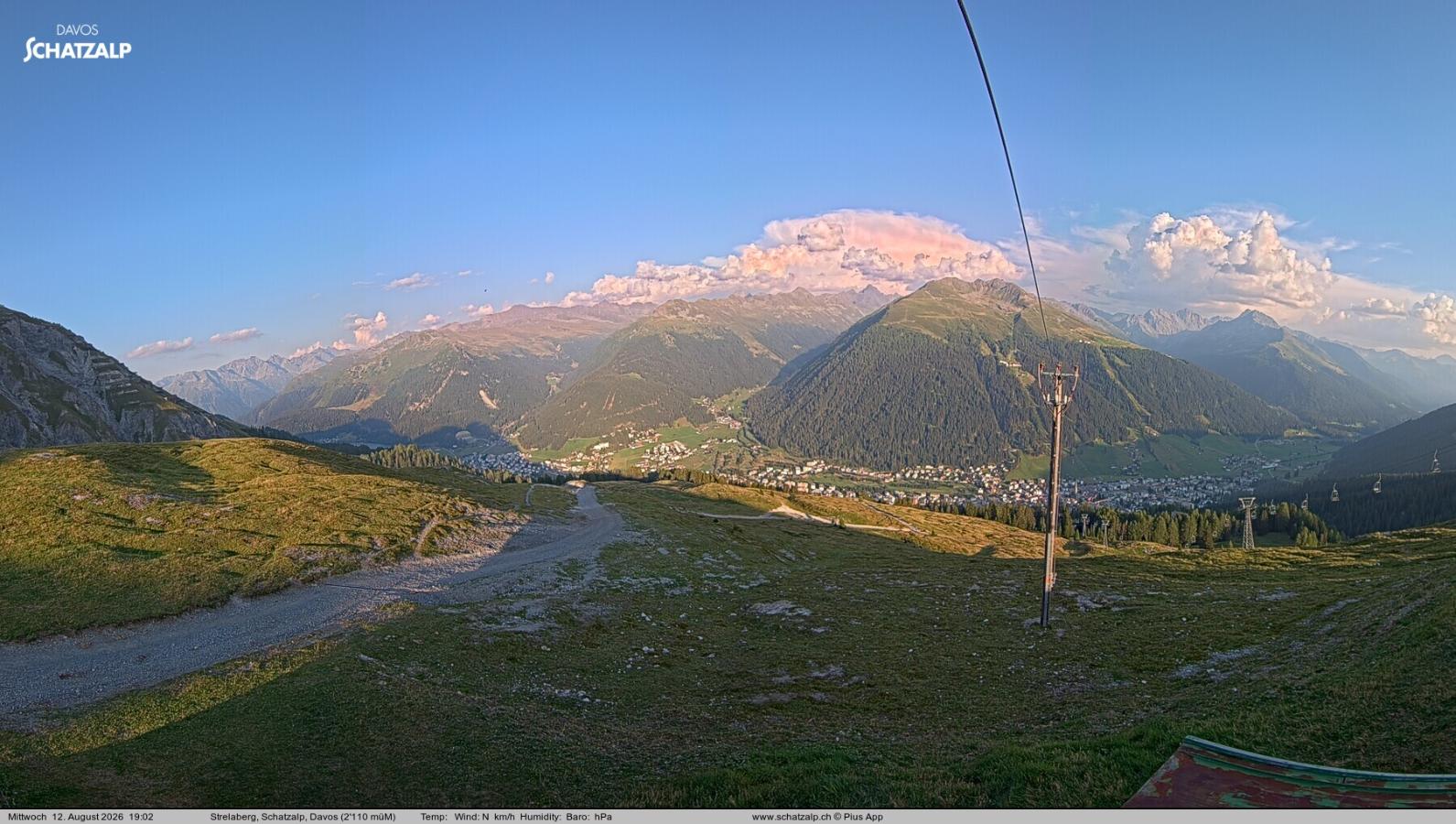 Webcam Davos Jakobshorn: Strela Berg