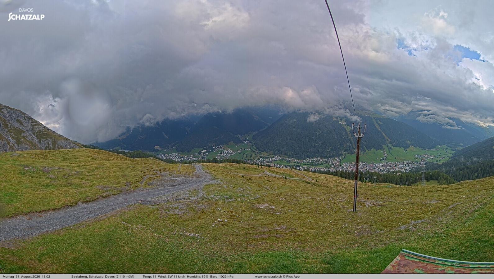 Webcam Davos Jakobshorn: Strela Berg