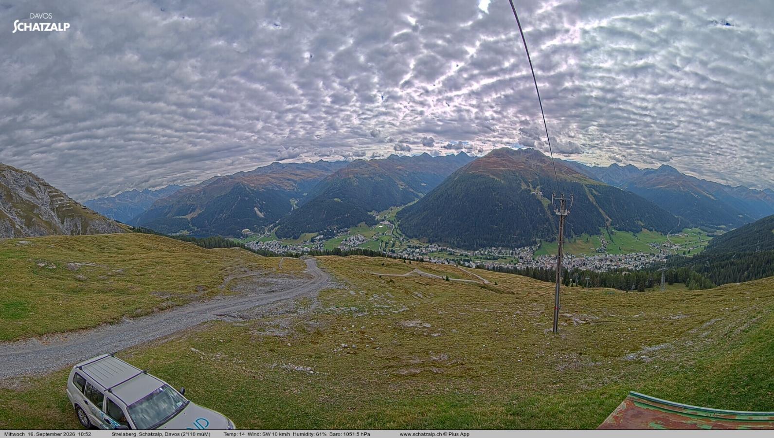 Webcam Davos Jakobshorn: Strela Berg
