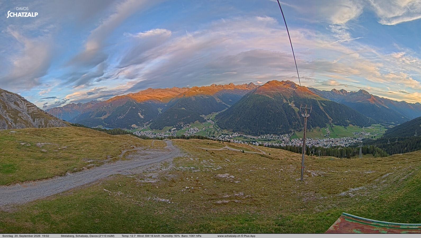 Webcam Davos Jakobshorn: Strela Berg