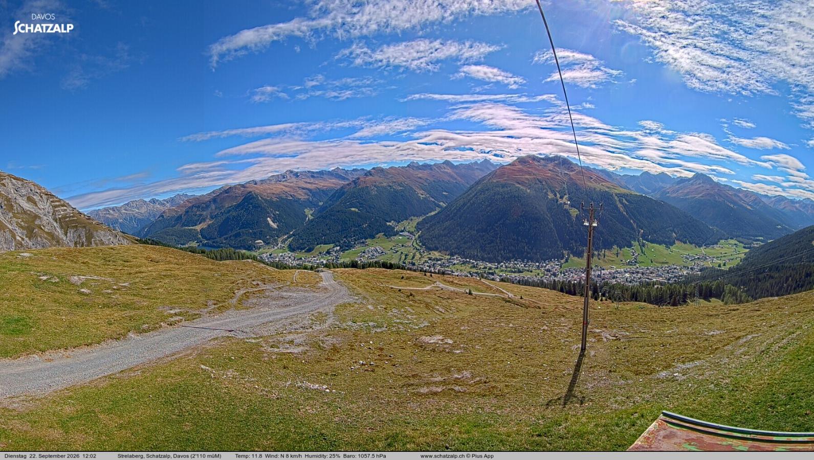 Webcam Davos Jakobshorn: Strela Berg