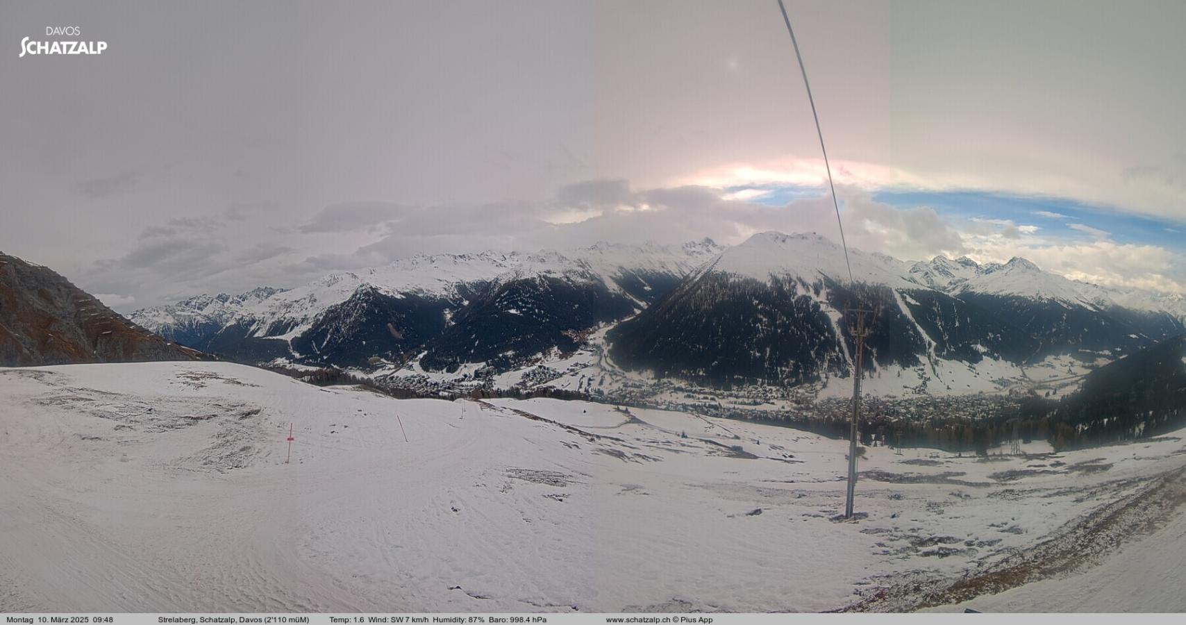 Webcam Davos Jakobshorn: Strela Berg