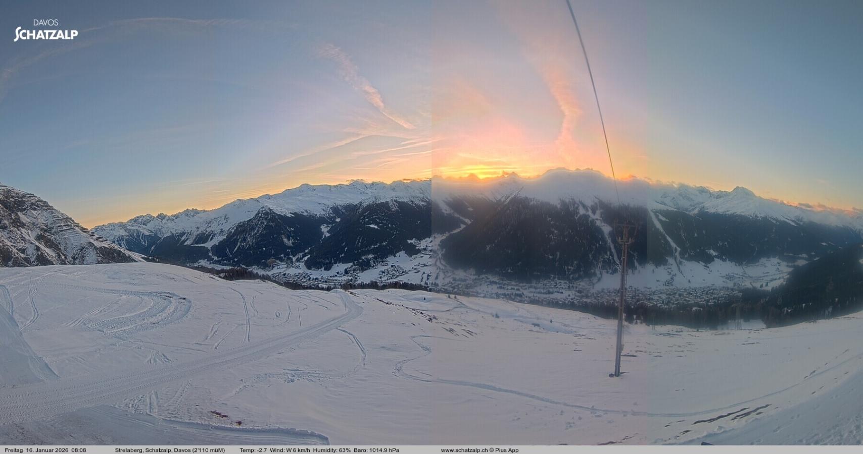 Webcam Davos Jakobshorn: Strela Berg