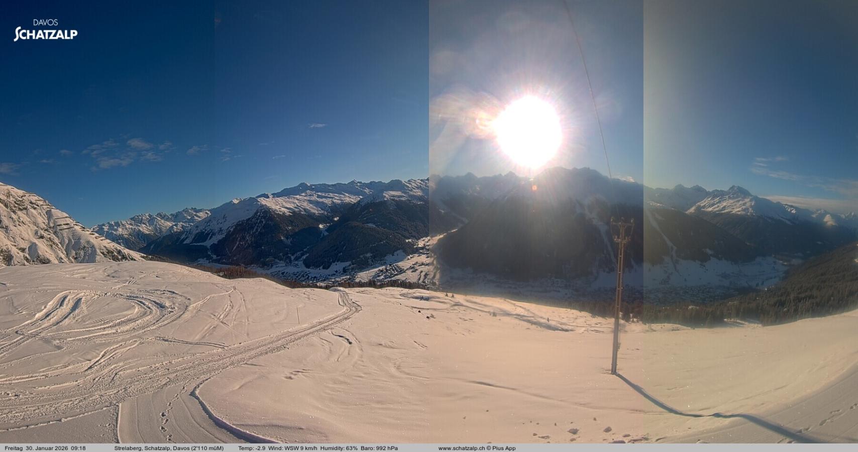 Webcam Davos Jakobshorn: Strela Berg