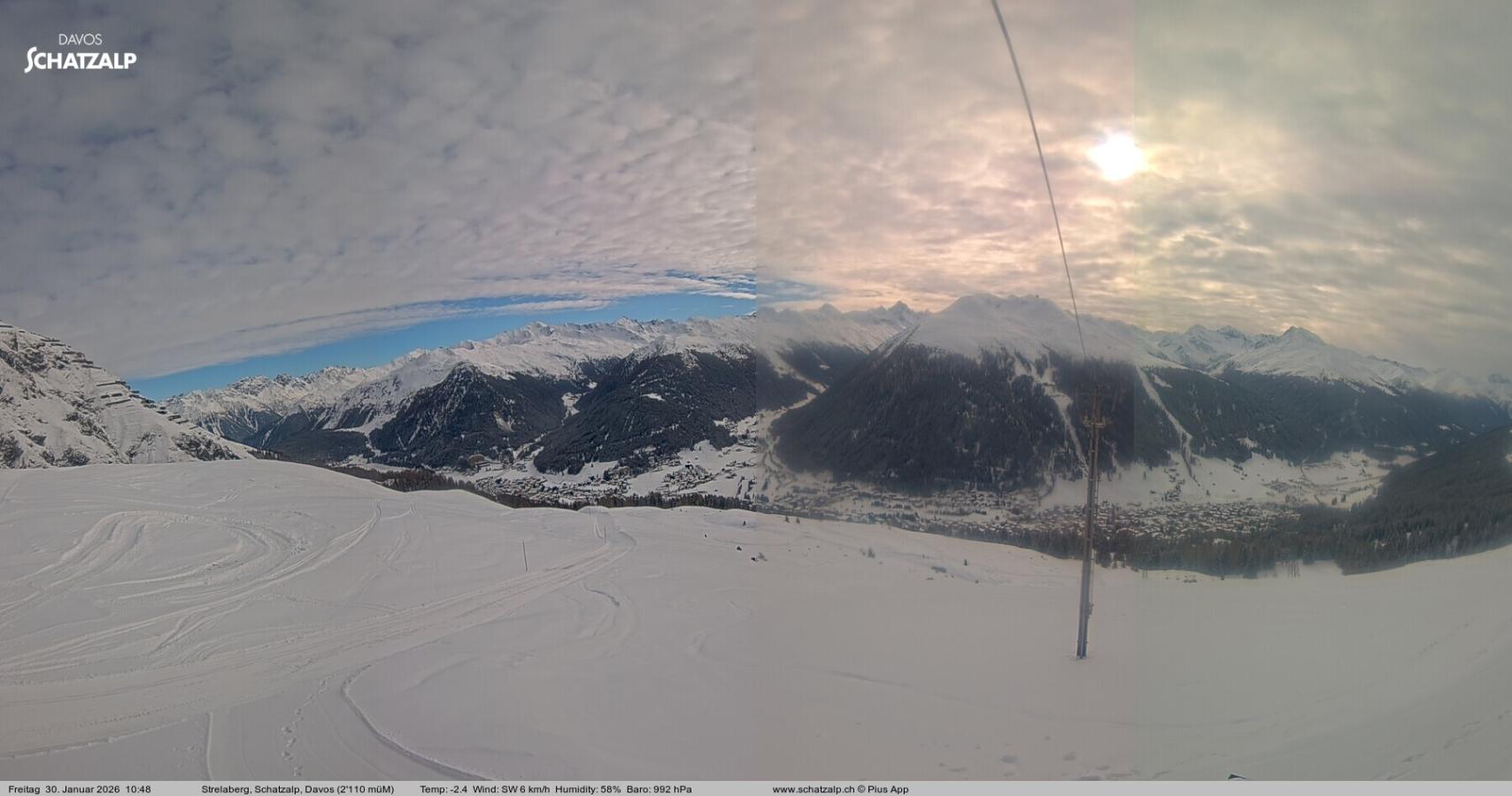 Webcam Davos Jakobshorn: Strela Berg