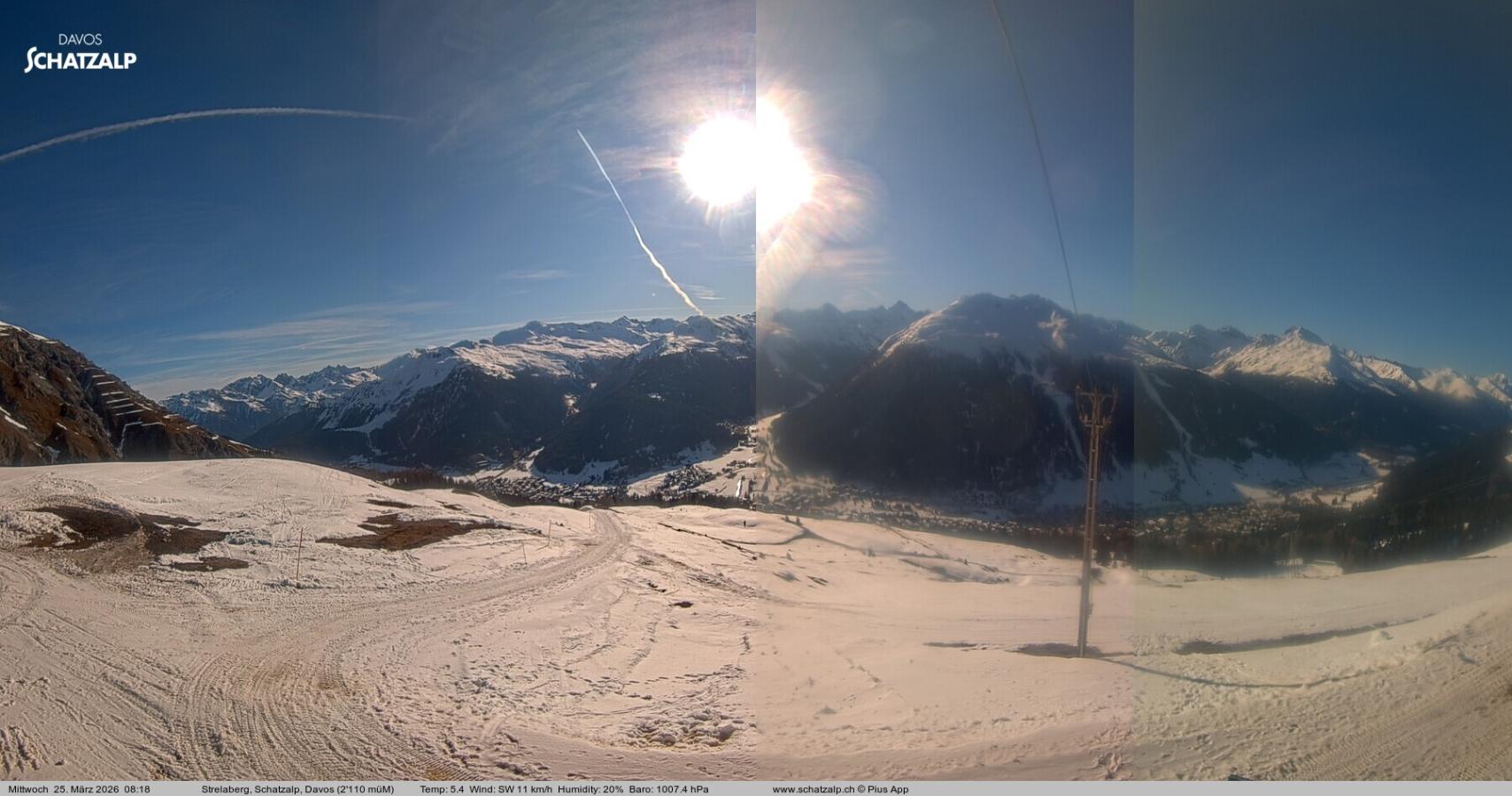 Webcam Davos Jakobshorn: Strela Berg