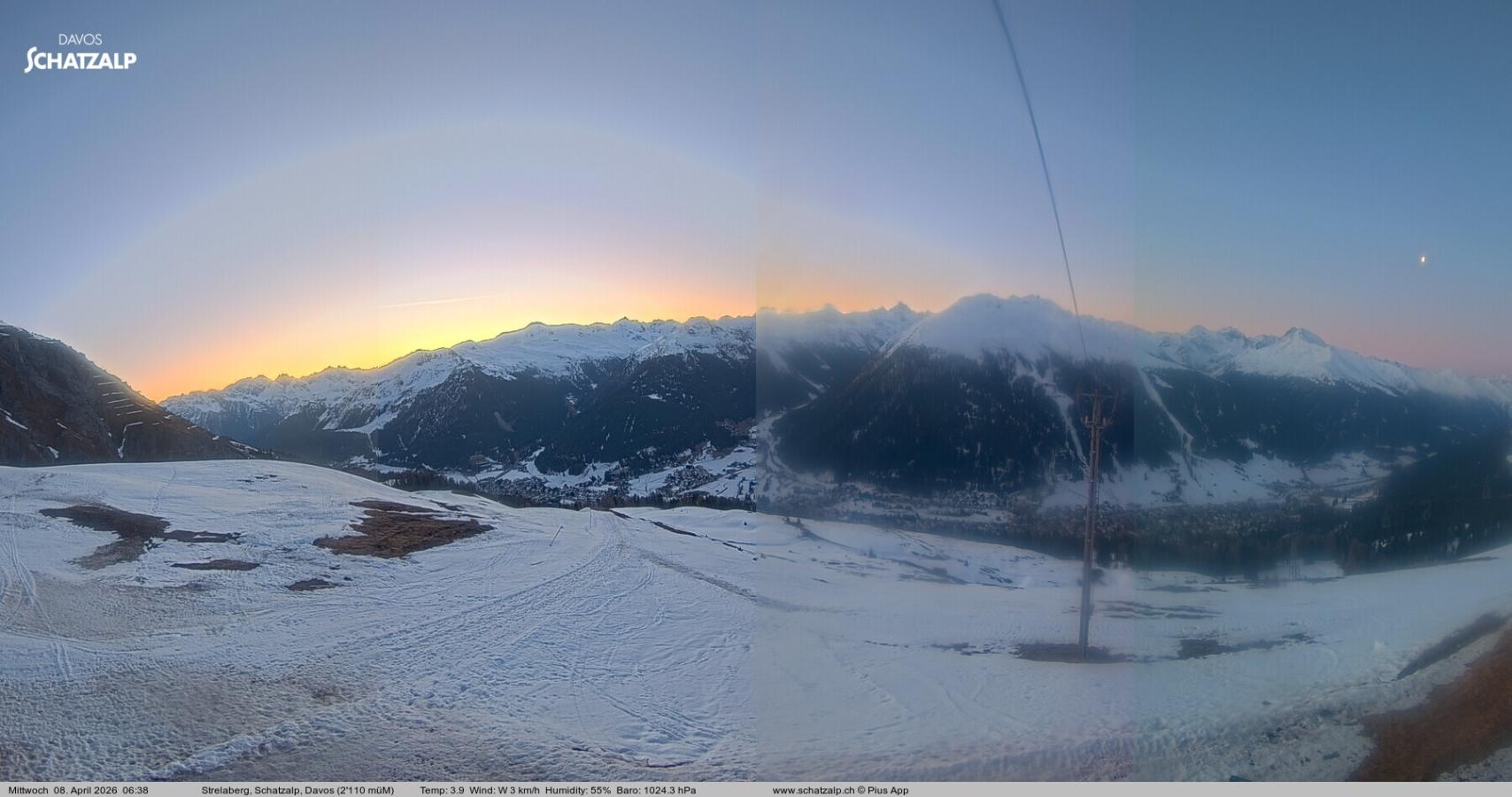 Webcam Davos Jakobshorn: Strela Berg