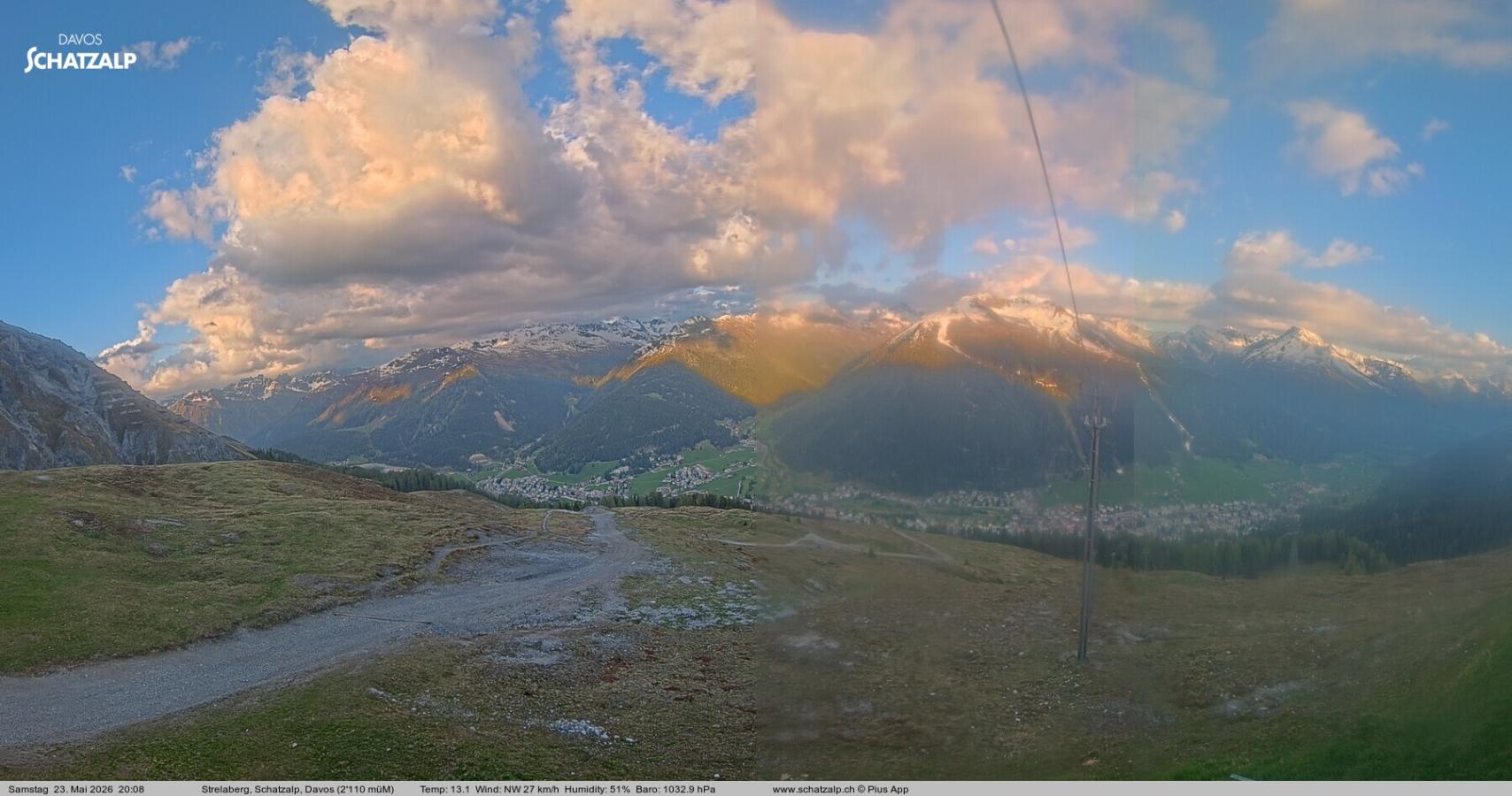 Webcam Davos Jakobshorn: Strela Berg