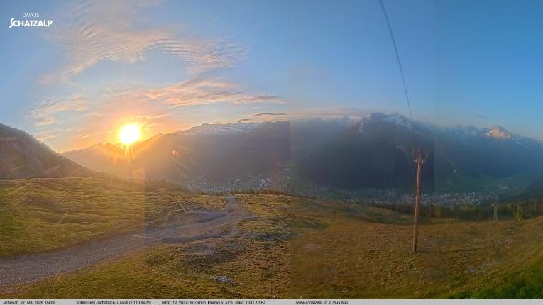 Webcam Davos Jakobshorn: Strela Berg