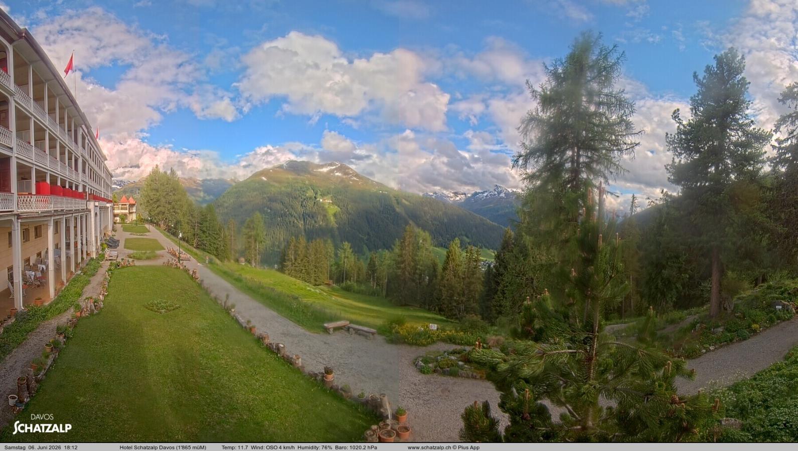 Webcam Davos Jakobshorn: Terasse Hotel Schatzalp
